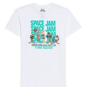 Space Jam Tune Squad Unisex Graphic White T-Shirt Size M